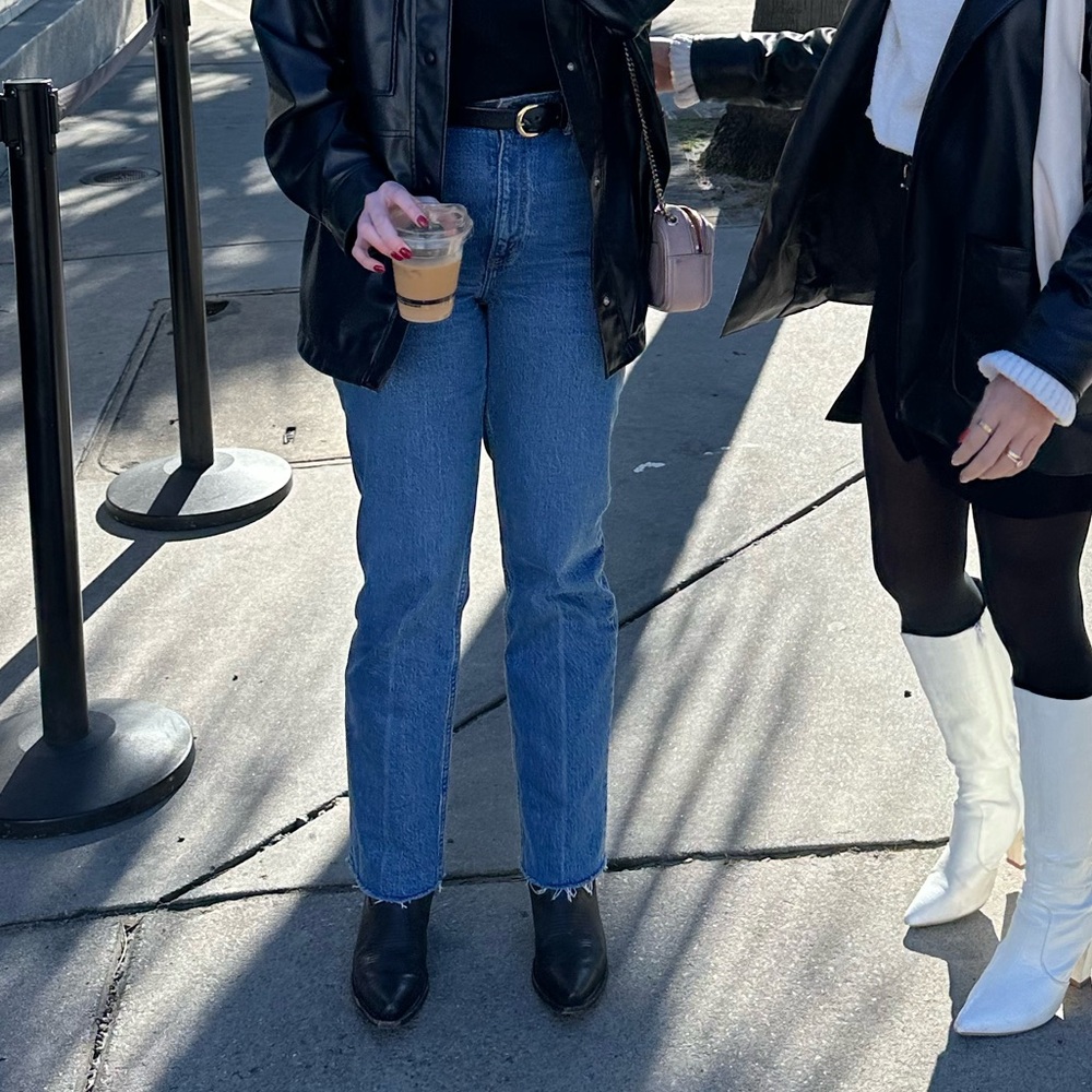 Abercrombie and Fitch the 90s straight ultra high-rise jeans 27 Regular
